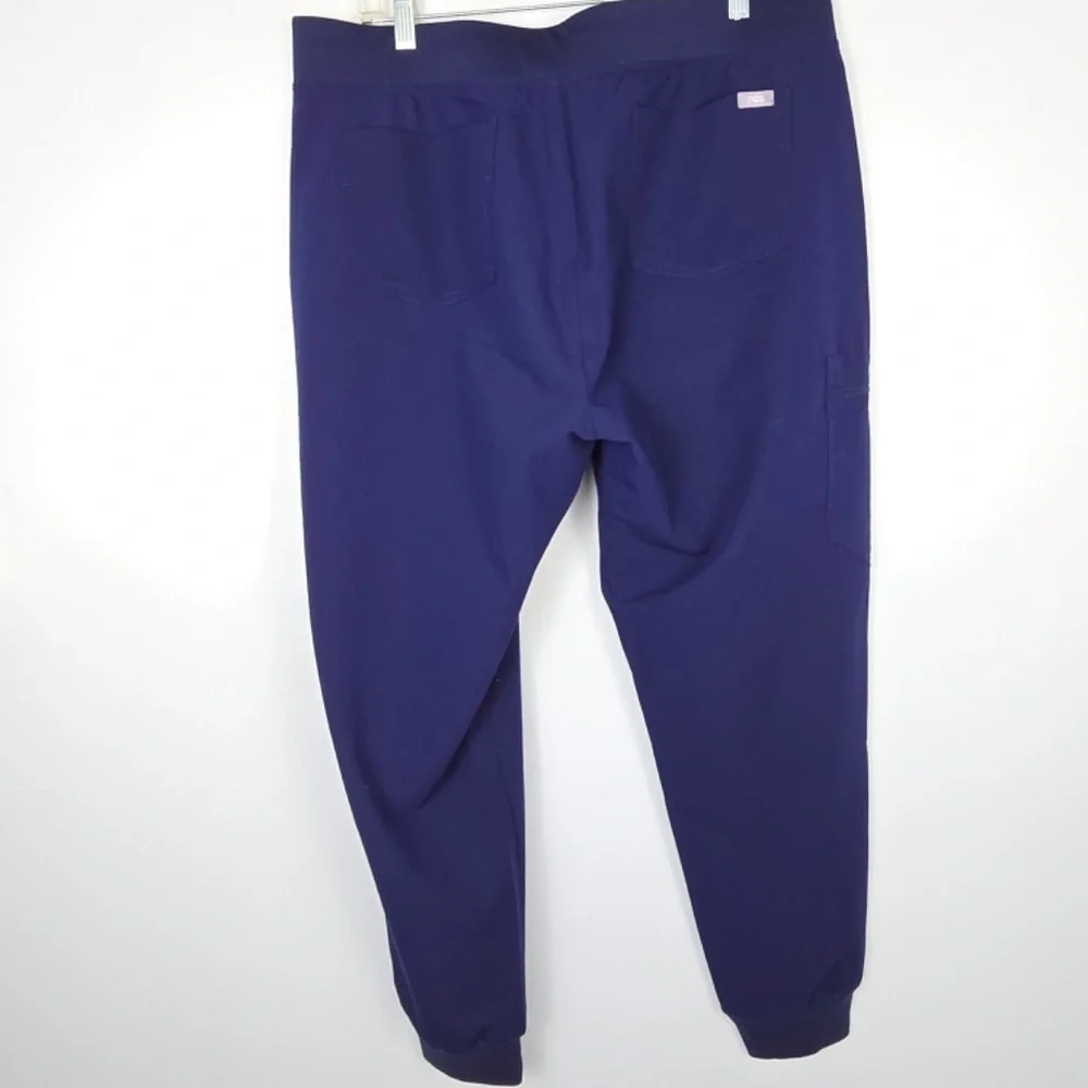 FIGS Mens Zamora Scrub Pant Blue Sz XL Jogger Cargo Pockets Hospital Lab Work